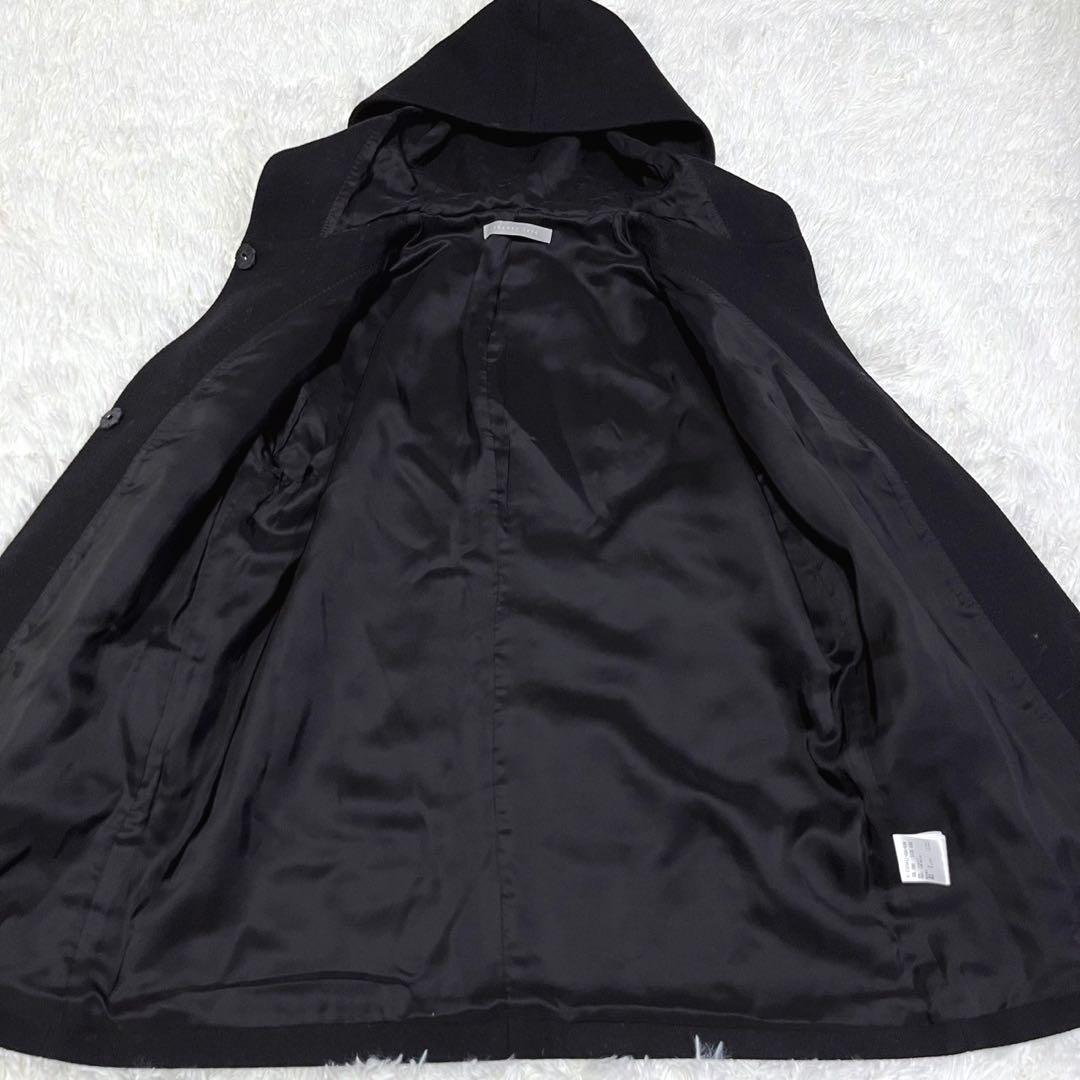 ★極美品★セオリーリュクス フーデットコート LUIGIA W ブラック
