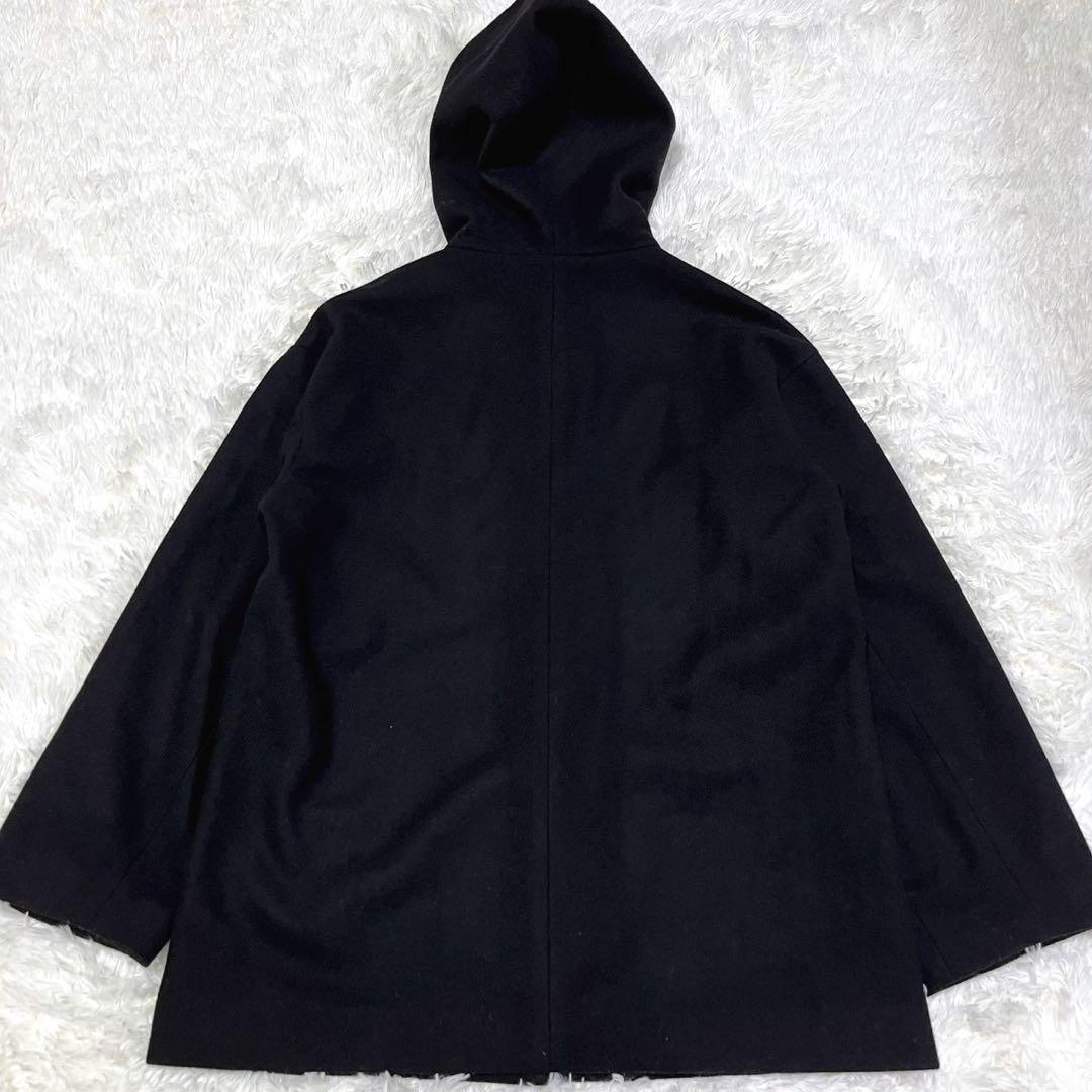 ★極美品★セオリーリュクス フーデットコート LUIGIA W ブラック
