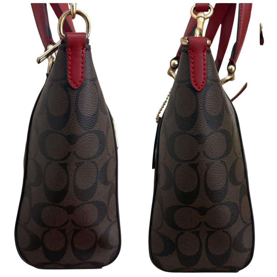 極美品✨コーチ　ショルダーバッグ　2way ブラウン　シグネチャー 79998