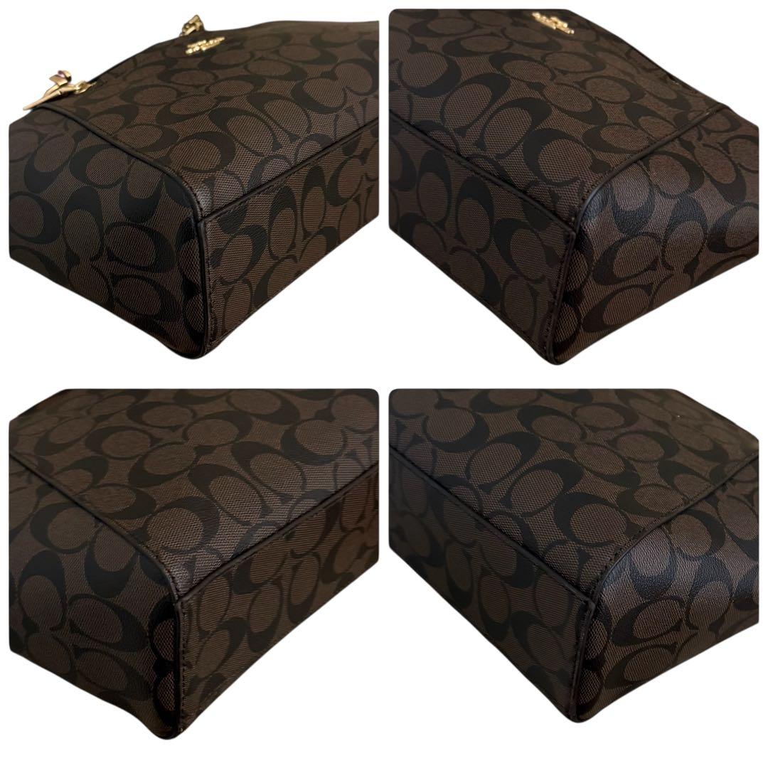 極美品✨コーチ　ショルダーバッグ　2way ブラウン　シグネチャー 79998