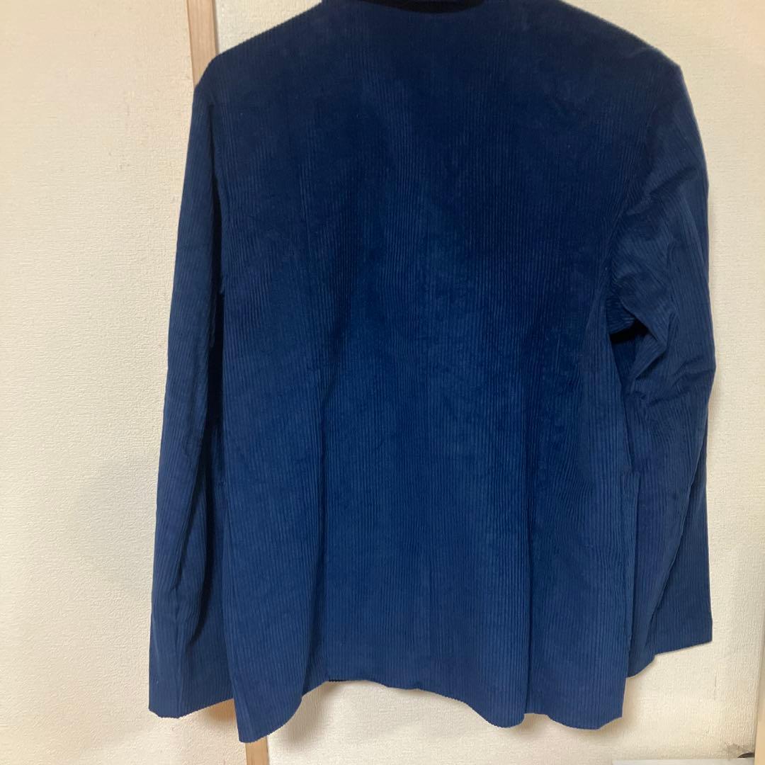 KaraKu ネイビー コーデュロイ テーラードジャケット