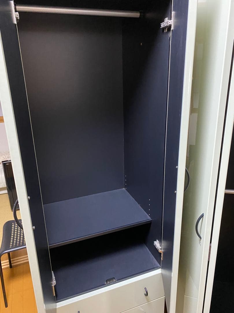 (※直接引き取り)大型連結ワードローブ3台鏡付き