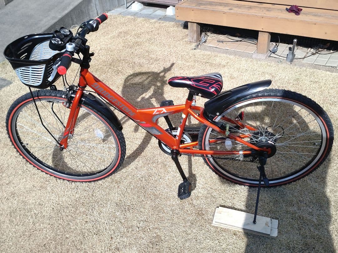 【引取希望】子供用自転車／ブリヂストン／26インチ　オレンジ