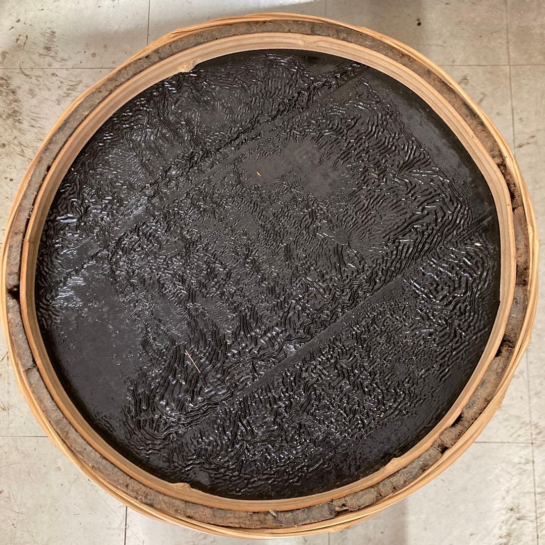 漆塗り木桶　蓋付き