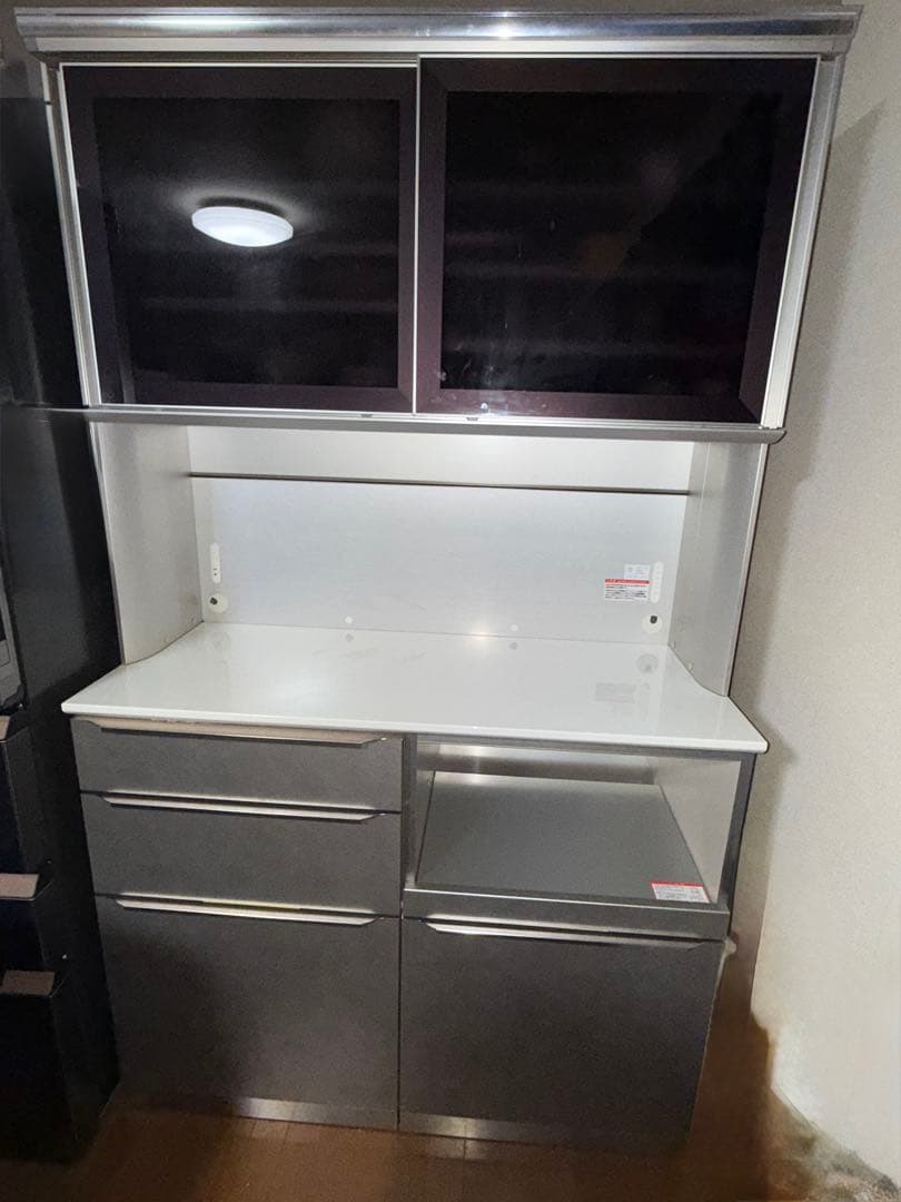 ◉IDC大塚購入◉綾野製作所◉食器棚◉W1200×D500×H2025