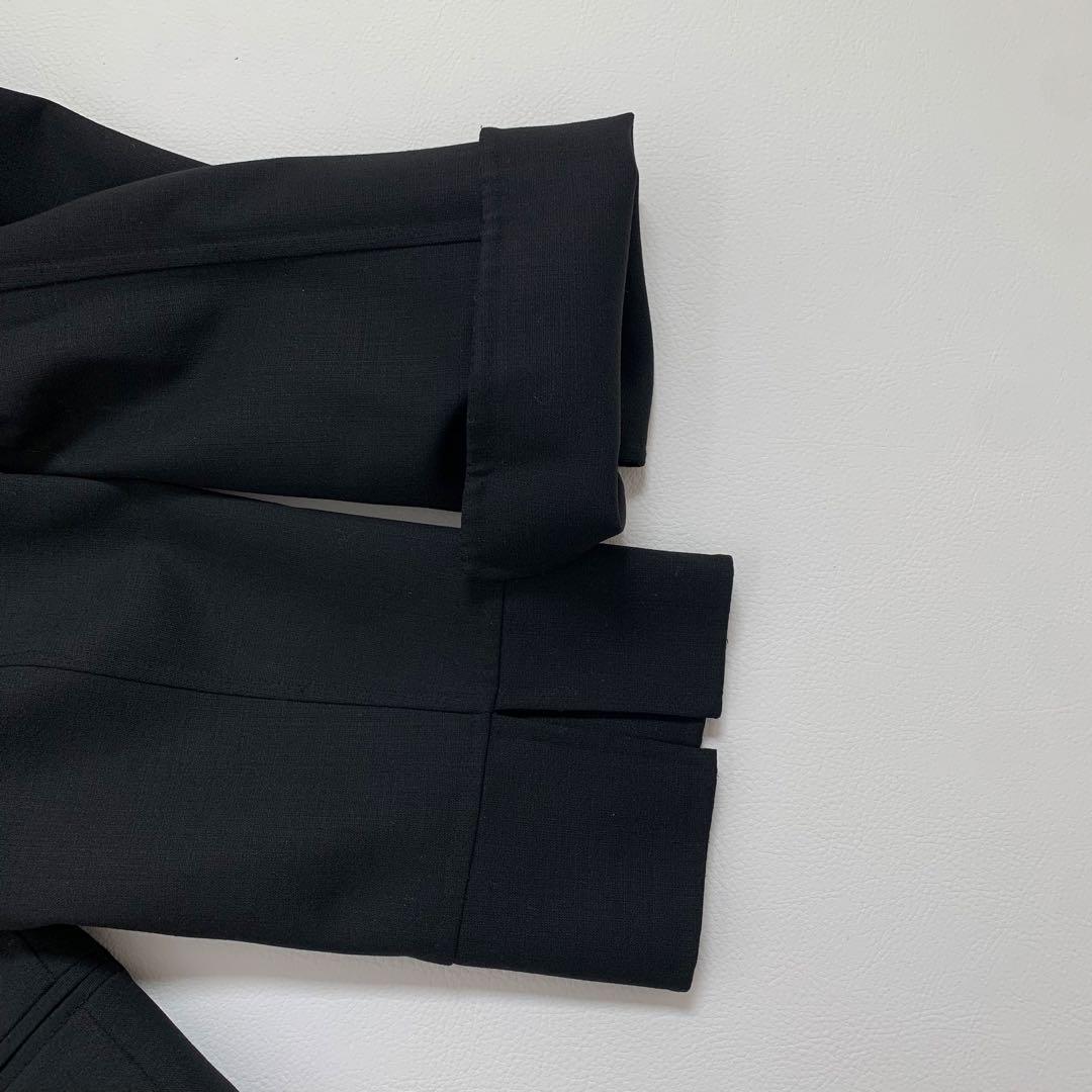 FOXEY ウール混　ジャケット　女優襟　ブラック