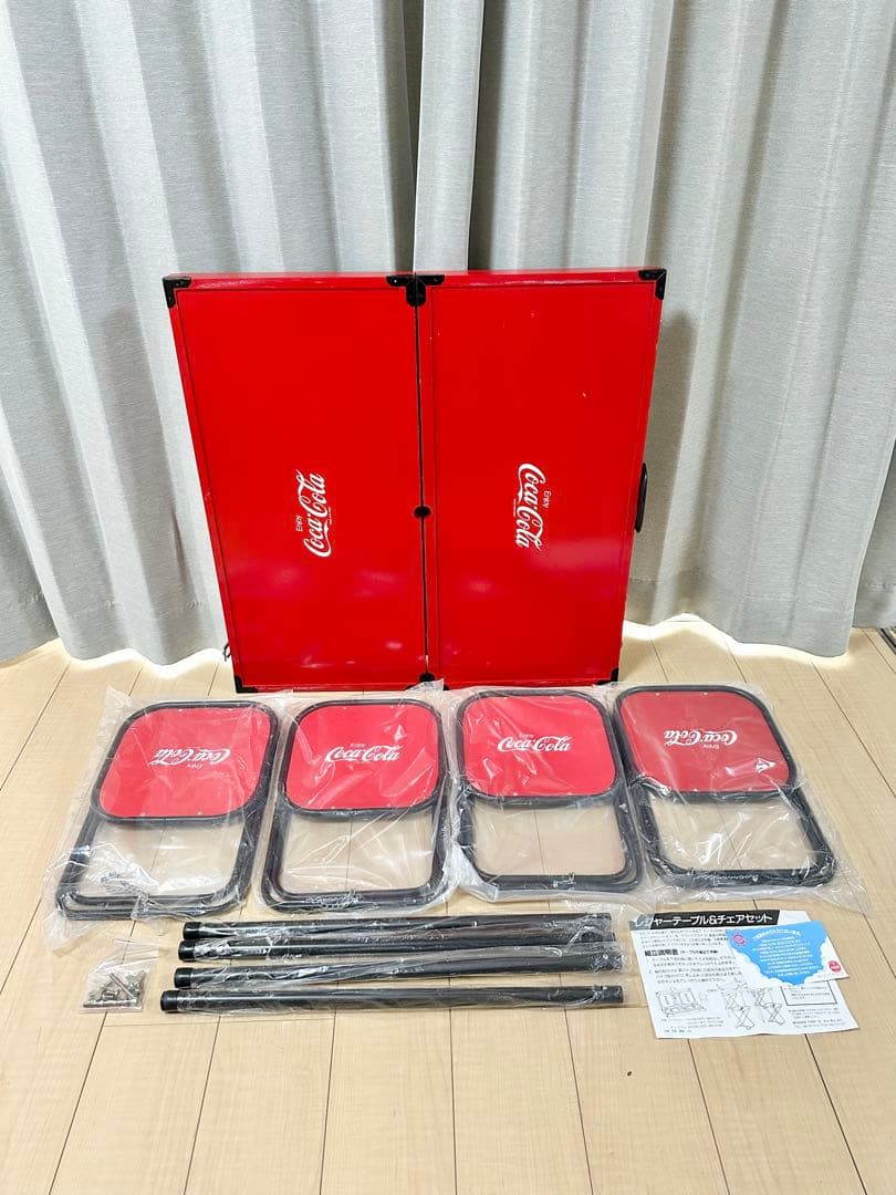 【レア、希少】コカコーラ レジャーテーブルチェア セット 非売品