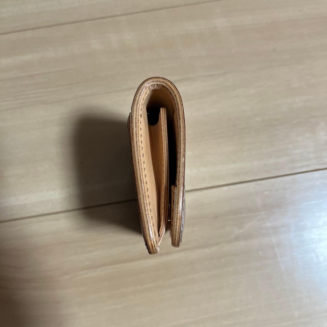 WILDEWANS PALM シェルコードバン＃4×サドルプルアップナチュラル