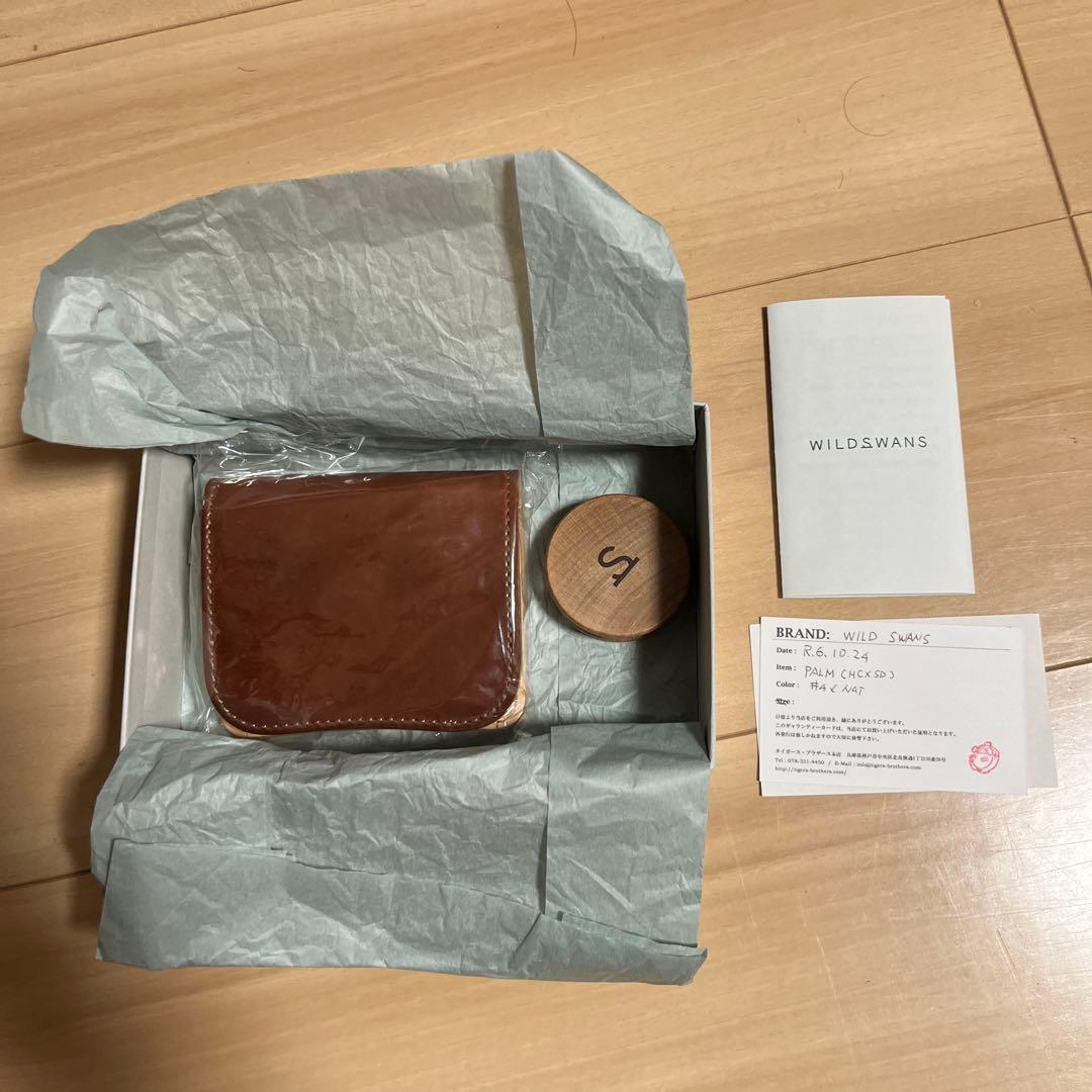 WILDEWANS PALM シェルコードバン＃4×サドルプルアップナチュラル