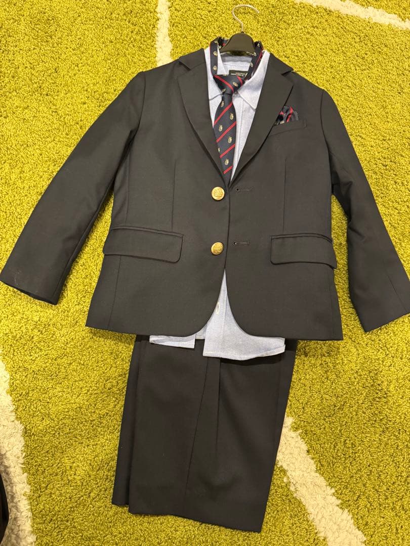 グリーンレーベルリラクシング キッズ フォーマルスーツ セットアップ 120