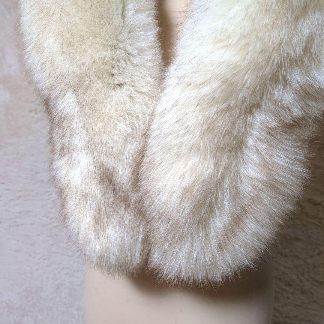 1回着用！SAGA FOX　高級フォックスファー大判ショール　成人式