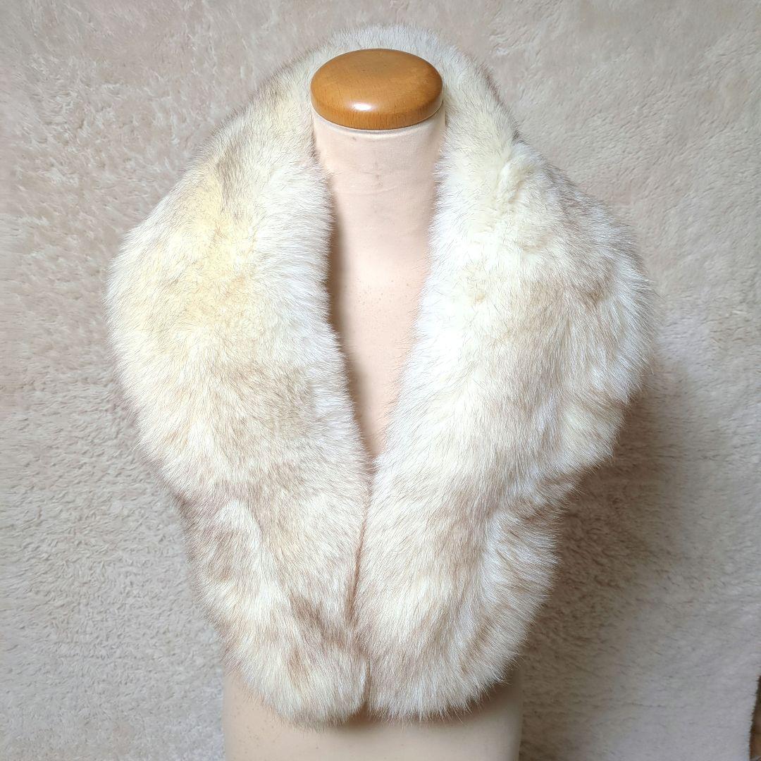 1回着用！SAGA FOX　高級フォックスファー大判ショール　成人式