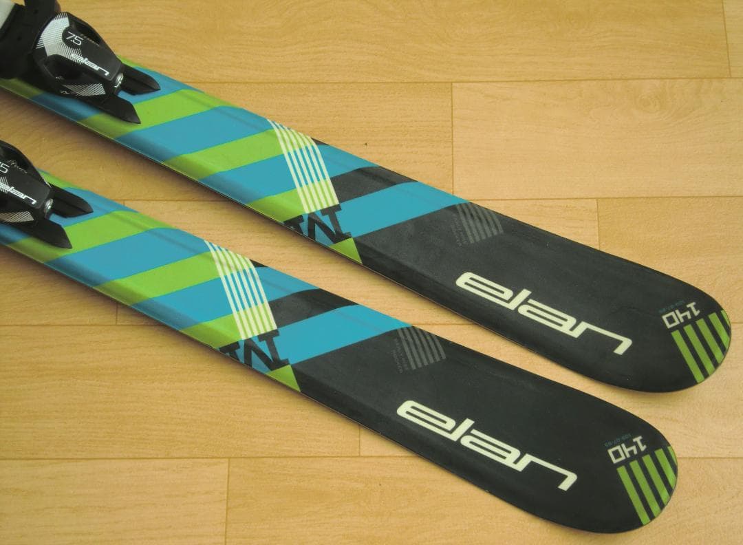 ■■送料無料■ELAN■ジュニア用スキー4点セット■板140/靴24■WAX済■