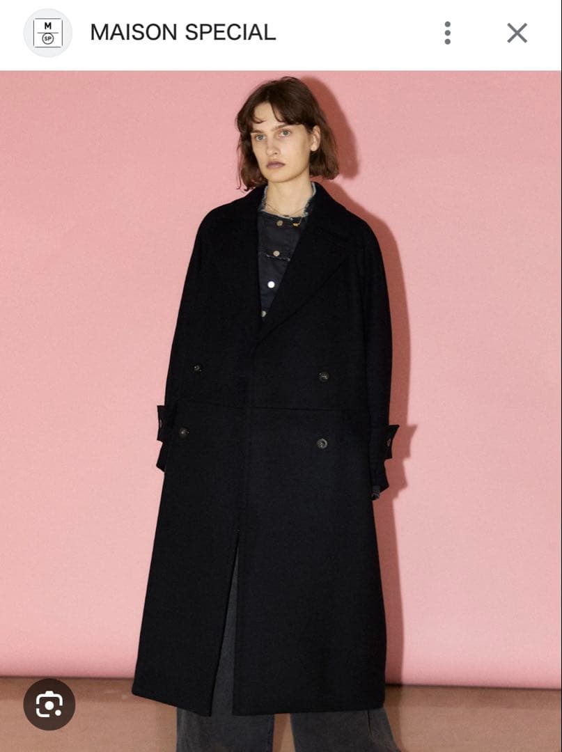 メゾンスペシャル スーパーメルトン140オーバーサイズコート
