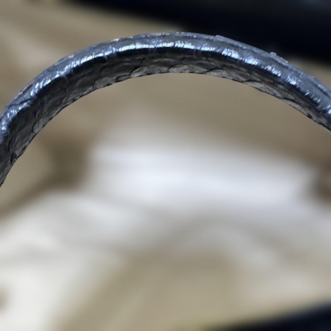 LOEWE ロエベ エキゾチックレザー トートバッグ　パイソン ブラック A4