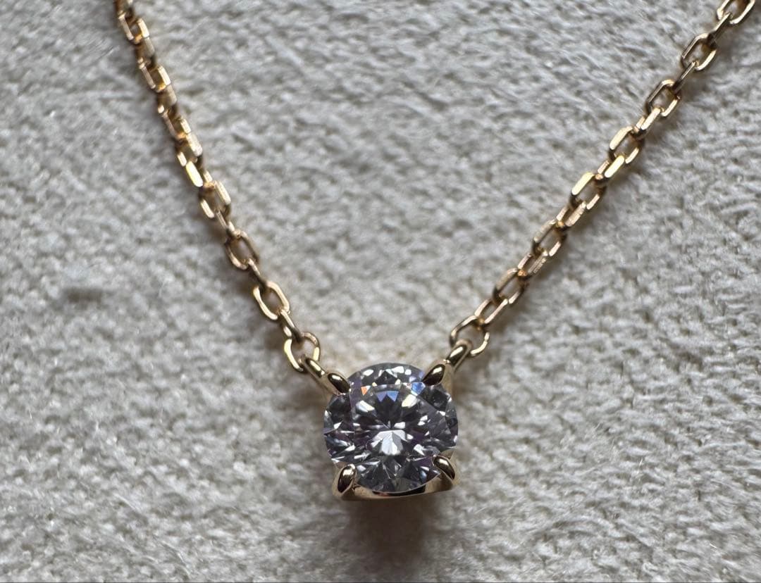 未使用 ヴァンドーム青山 ダイヤモンドキャトルネックレス k18 品質保証カード