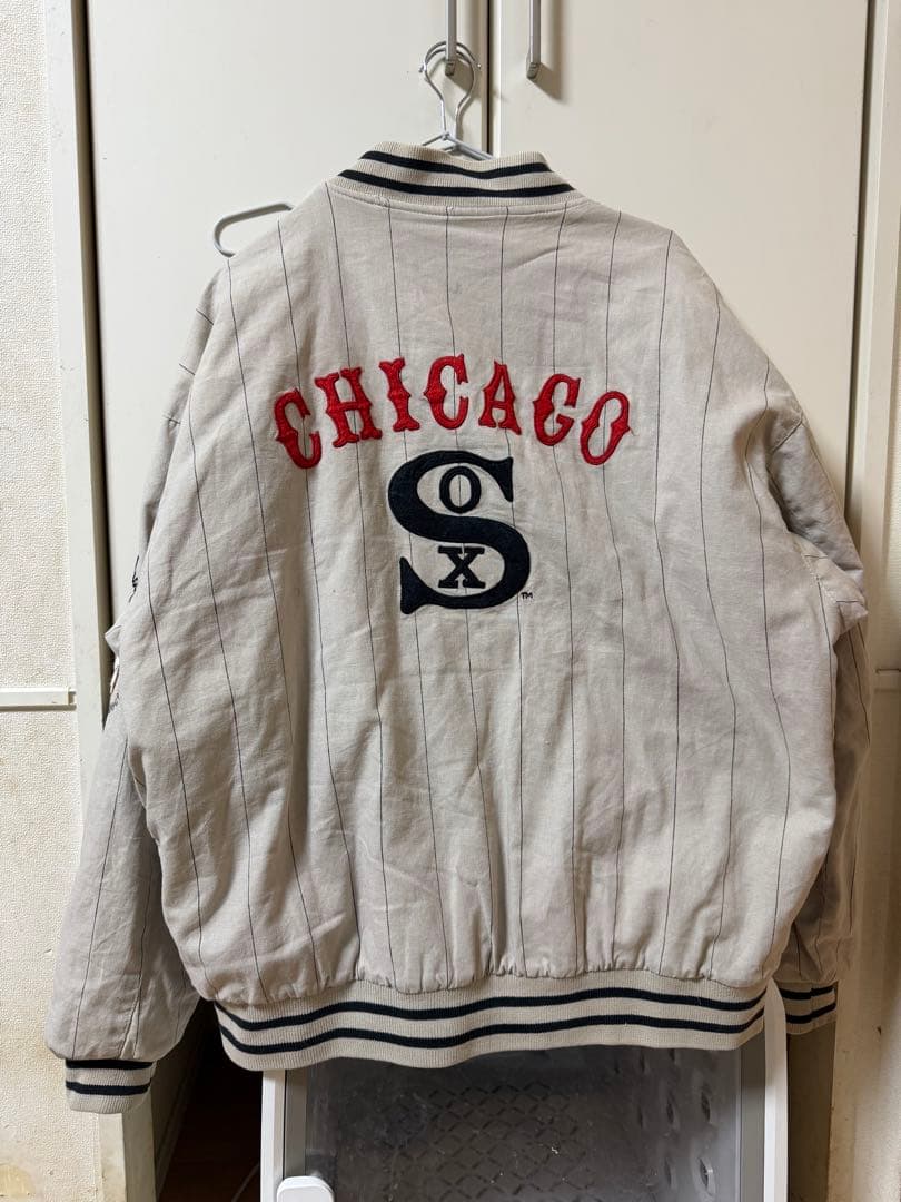 ヴィンテージ　90s Mirage リバーシブル　ホワイトソックス スタジャン