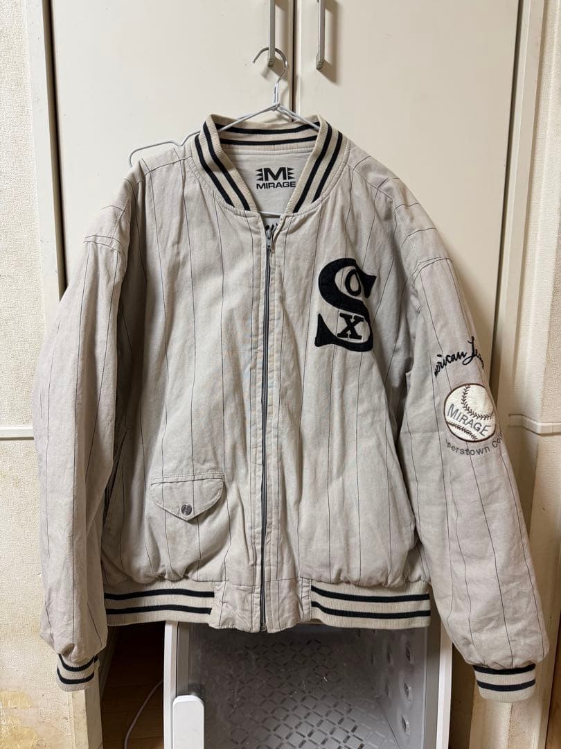 ヴィンテージ　90s Mirage リバーシブル　ホワイトソックス スタジャン