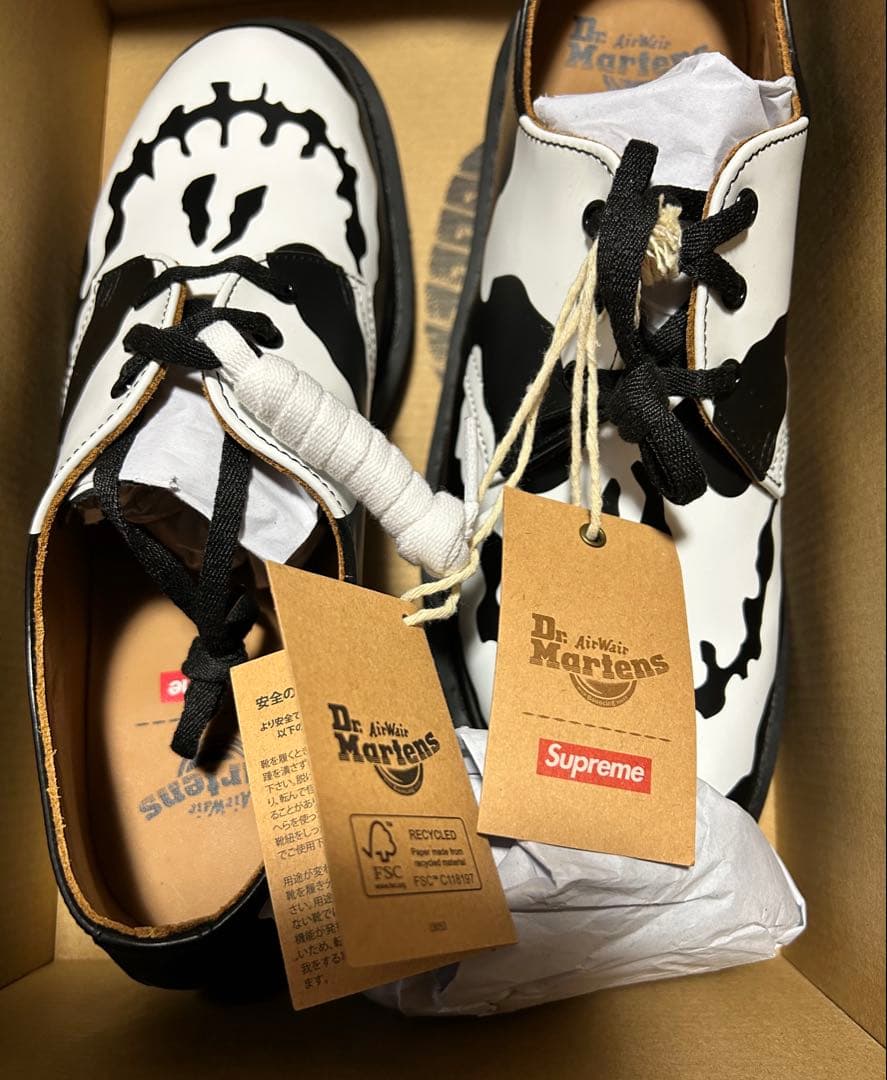 靴 Supreme Dr.Martens 1461 Skull 3 Eye 26cm