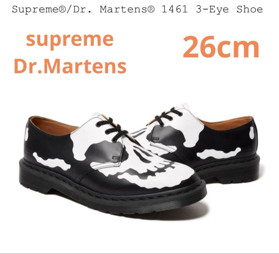 靴 Supreme Dr.Martens 1461 Skull 3 Eye 26cm