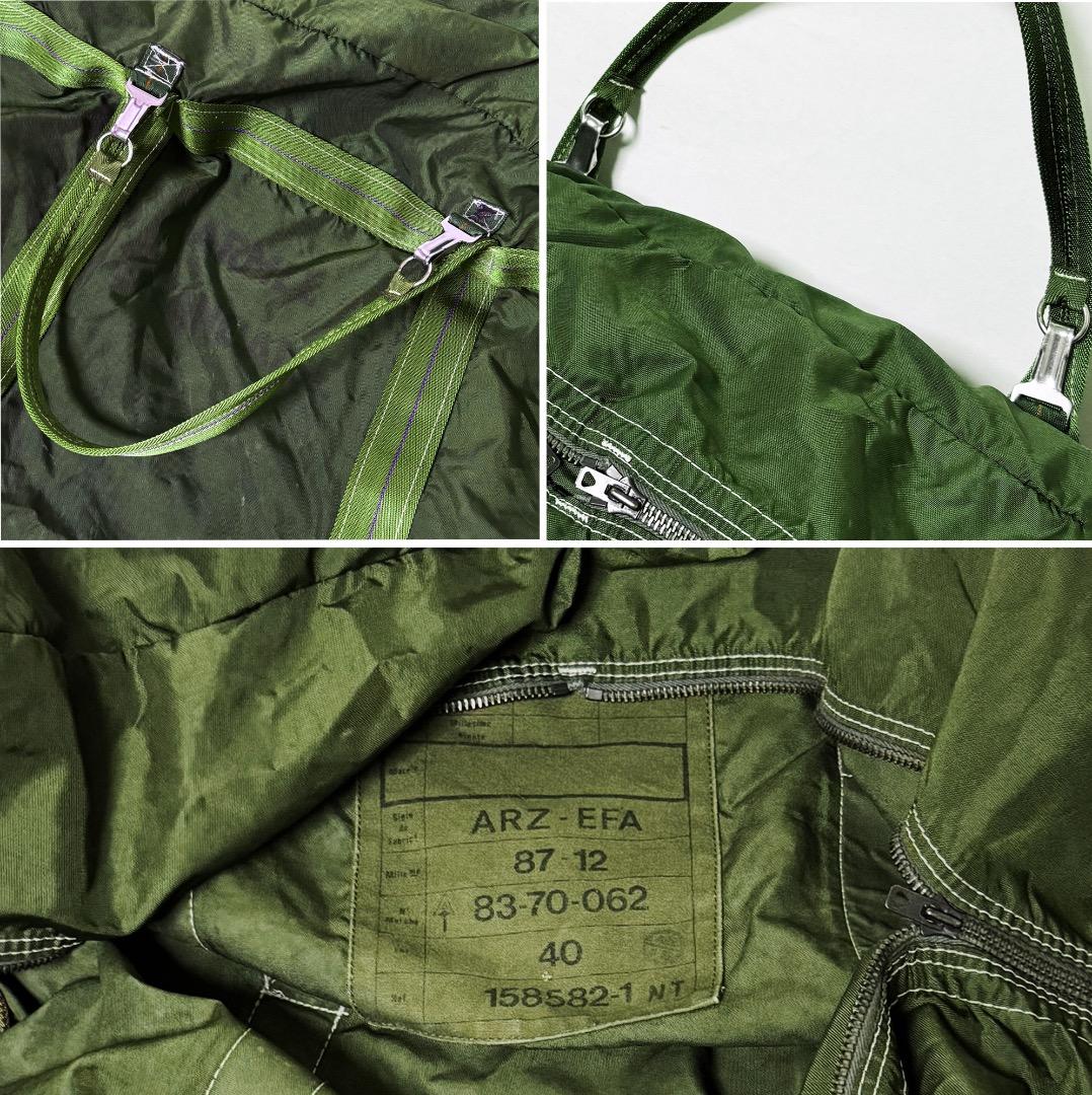 ■フランス軍パラシュートバッグ/ダッフルバッグ・オリーブグリーン美品■
