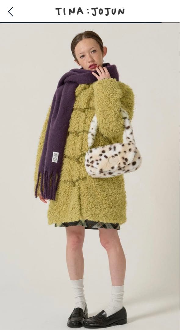 フェイクファー ダッフルコート TINA：JOJUN