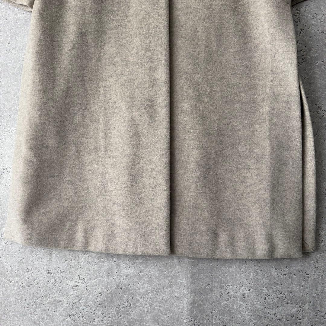 IENA ロングスリットノーカラーコート　38 ウエストベルト付