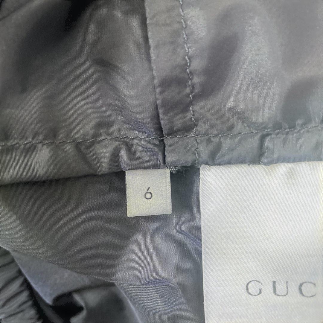 GUCCI ロゴプリントジャケット ネイビー/レッド