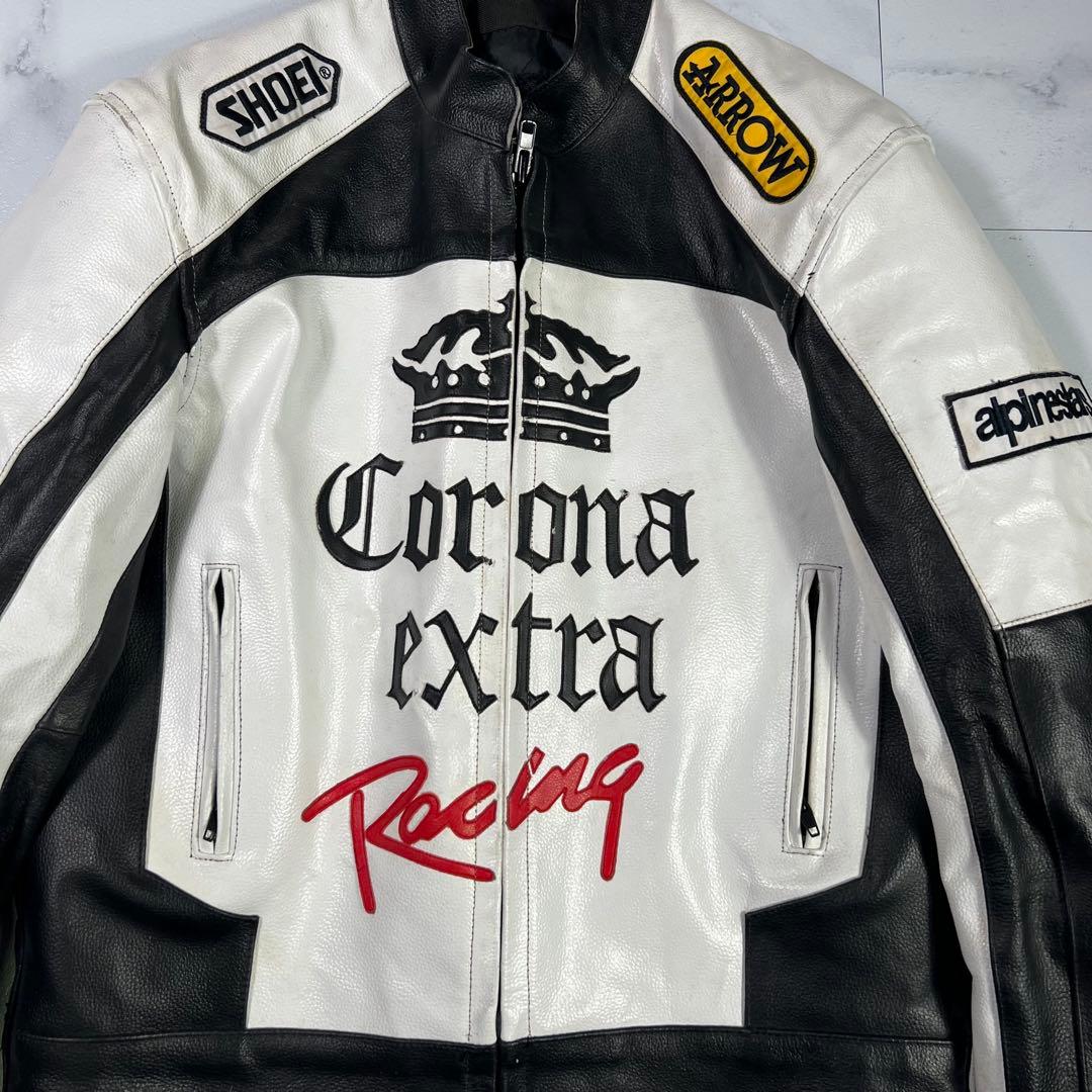 コロナエキストラ レーシングジャケット レザージャケット M