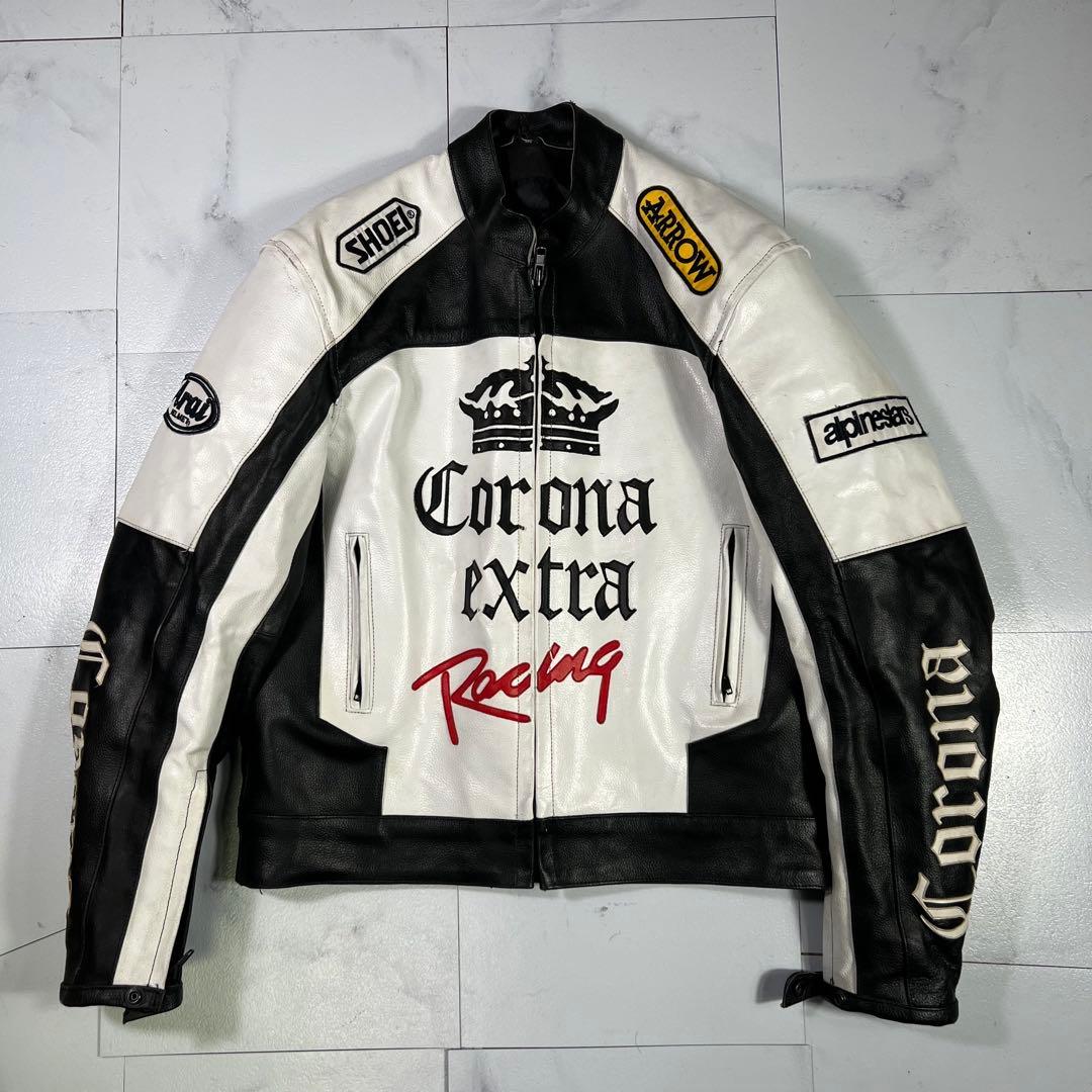 コロナエキストラ レーシングジャケット レザージャケット M
