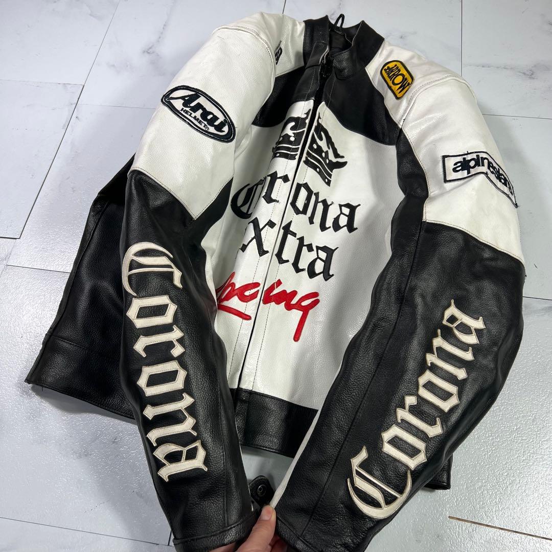 コロナエキストラ レーシングジャケット レザージャケット M