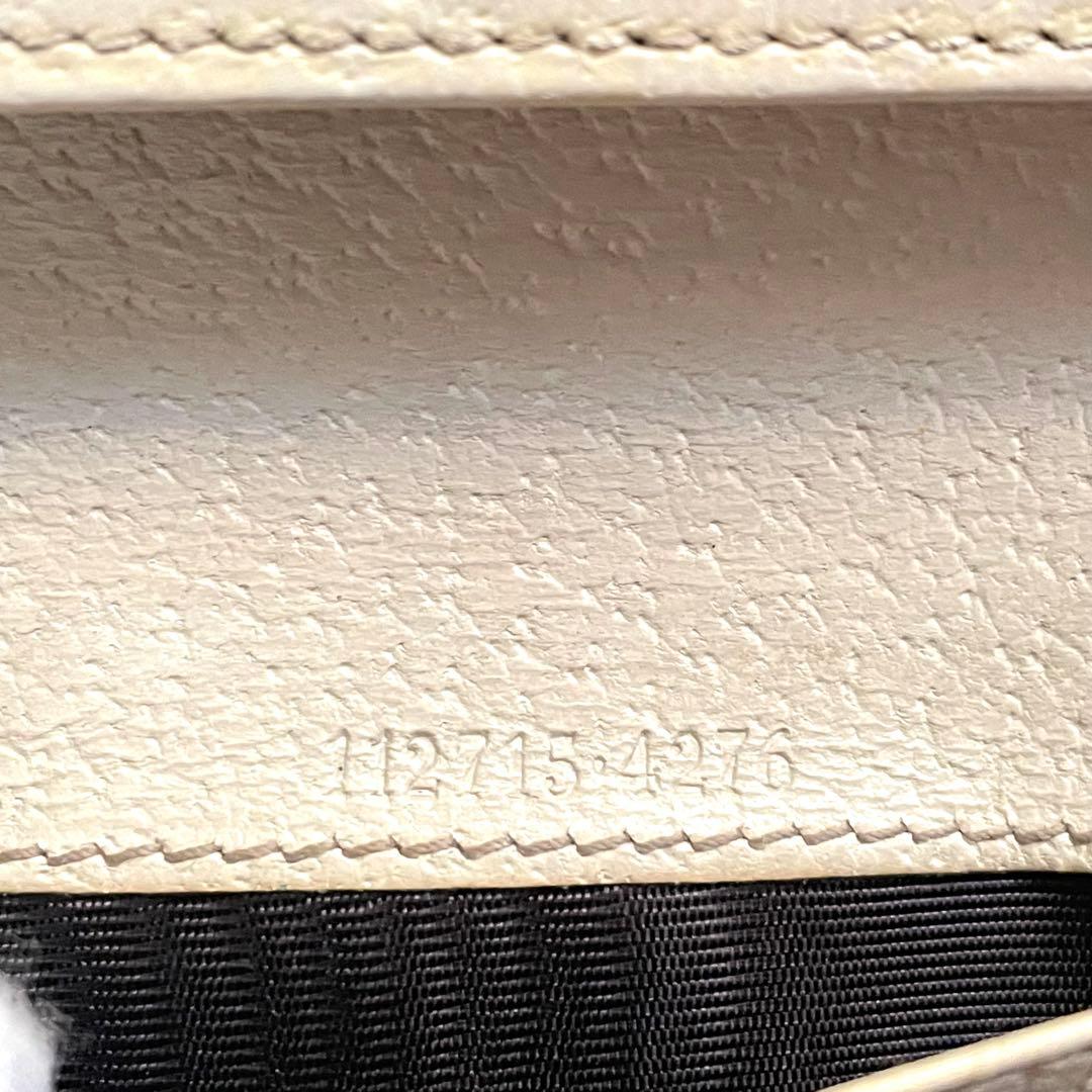 グッチ　長財布　GGキャンバス　ロゴプレート　Wホック　0111-①