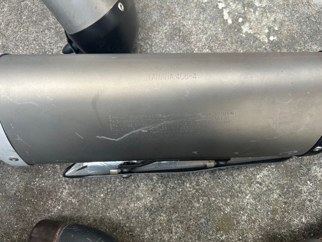 YZF-R1 サイレンサーマフラーエキパイ左右 4C8 ヤマハ純正中古バイク部品
