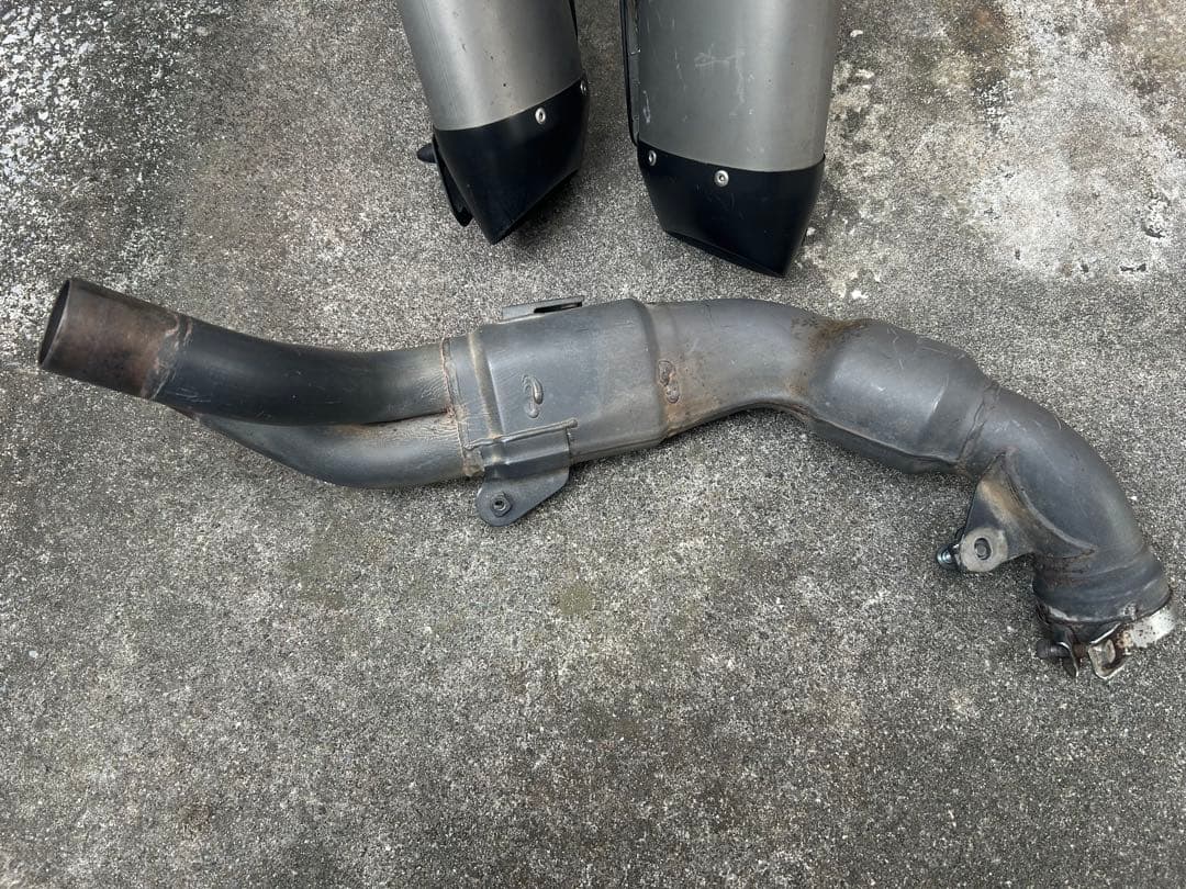YZF-R1 サイレンサーマフラーエキパイ左右 4C8 ヤマハ純正中古バイク部品
