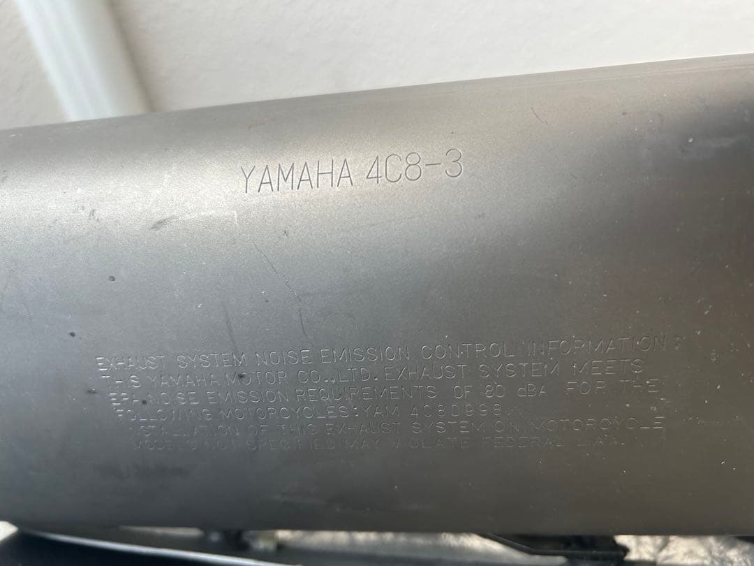 YZF-R1 サイレンサーマフラーエキパイ左右 4C8 ヤマハ純正中古バイク部品