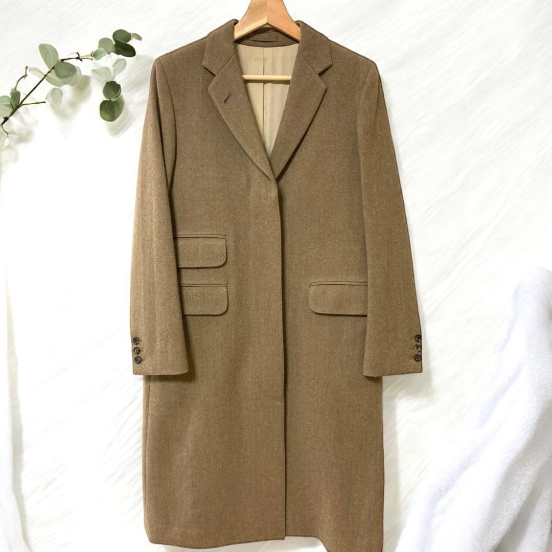 【極美品】　マーガレットハウエル　チェスターコート　比翼　ウールコート　ロング