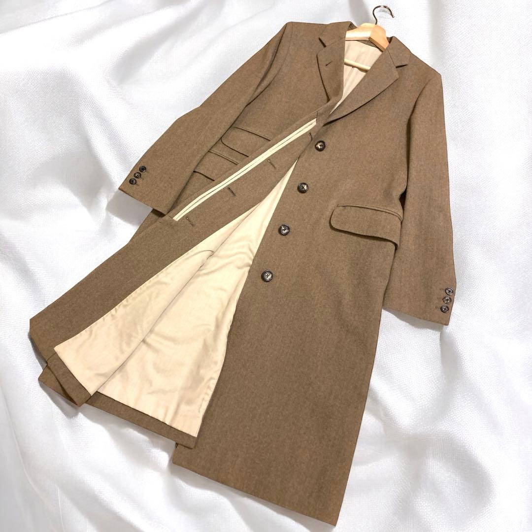 【極美品】　マーガレットハウエル　チェスターコート　比翼　ウールコート　ロング