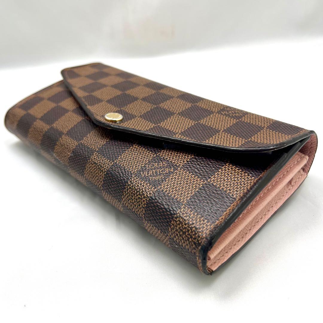 みなこ884 ルイヴィトン ダミエ ポルトフォイユサラ ローズバレリーヌ