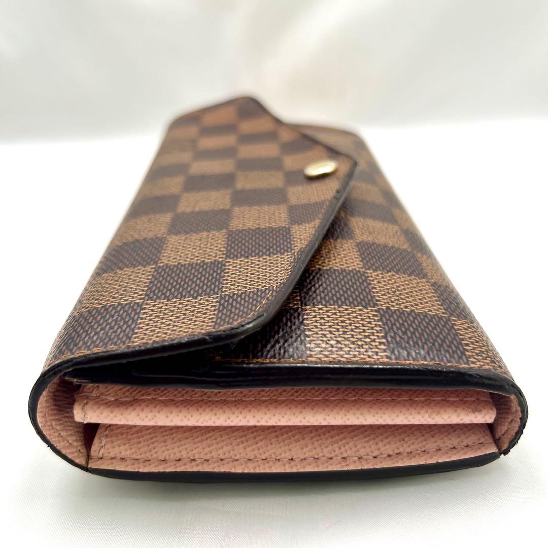 みなこ884 ルイヴィトン ダミエ ポルトフォイユサラ ローズバレリーヌ