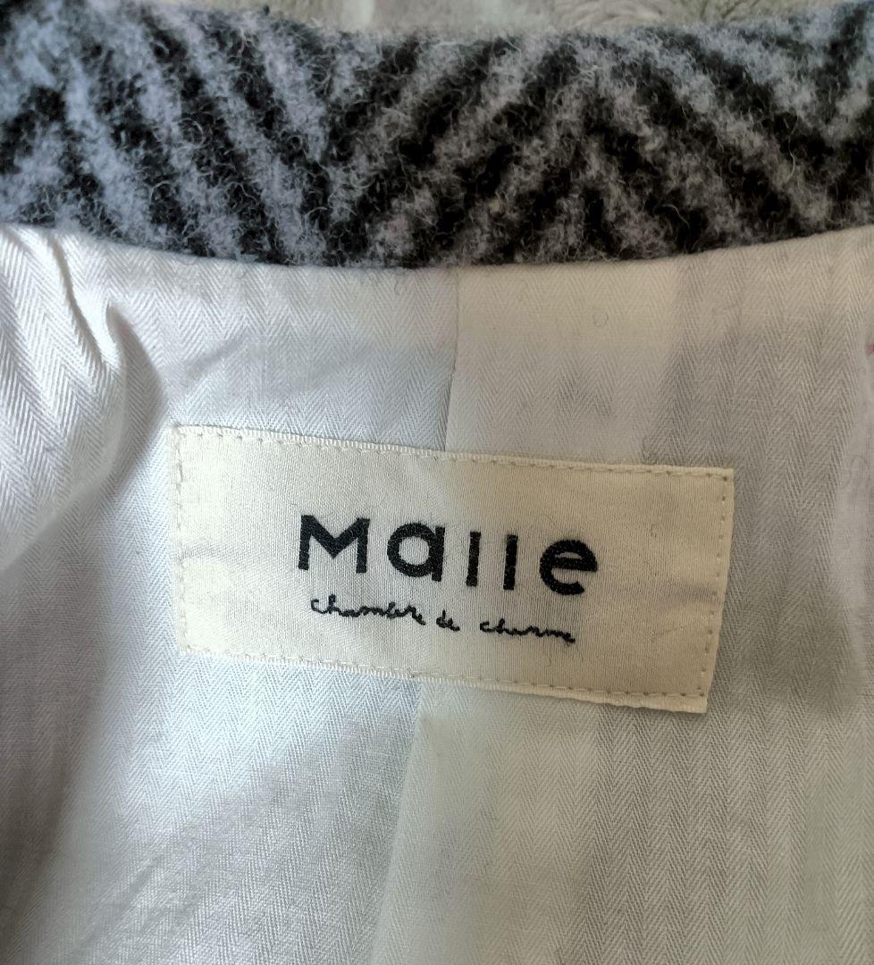 Malle (マル）ヘリンボーンジャケット グレー M