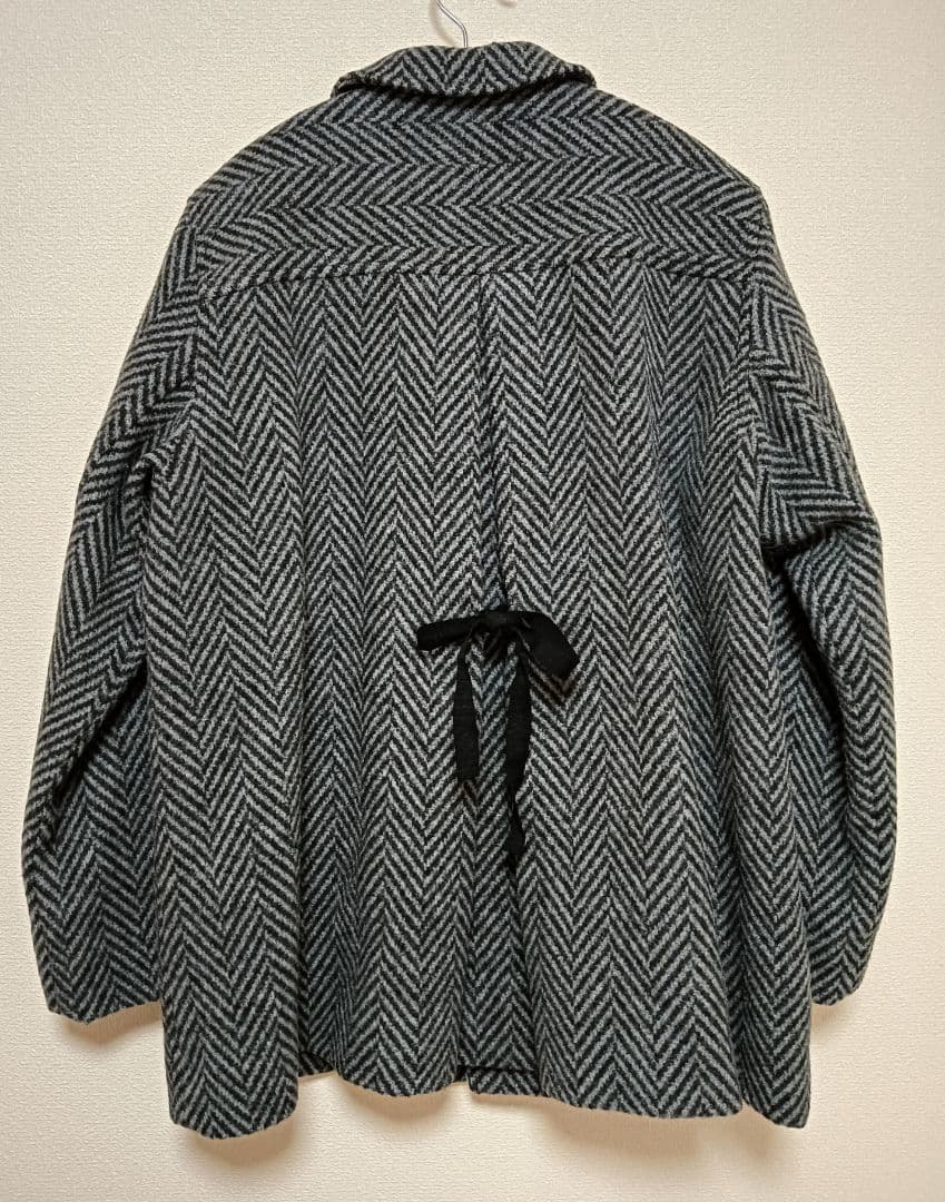 Malle (マル）ヘリンボーンジャケット グレー M