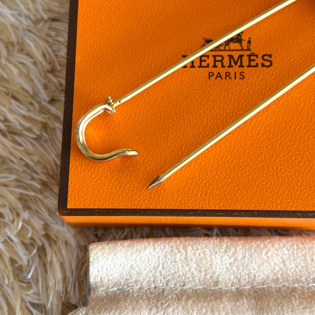 【専用品】エルメス ピン ブローチ チャーム ゴールド