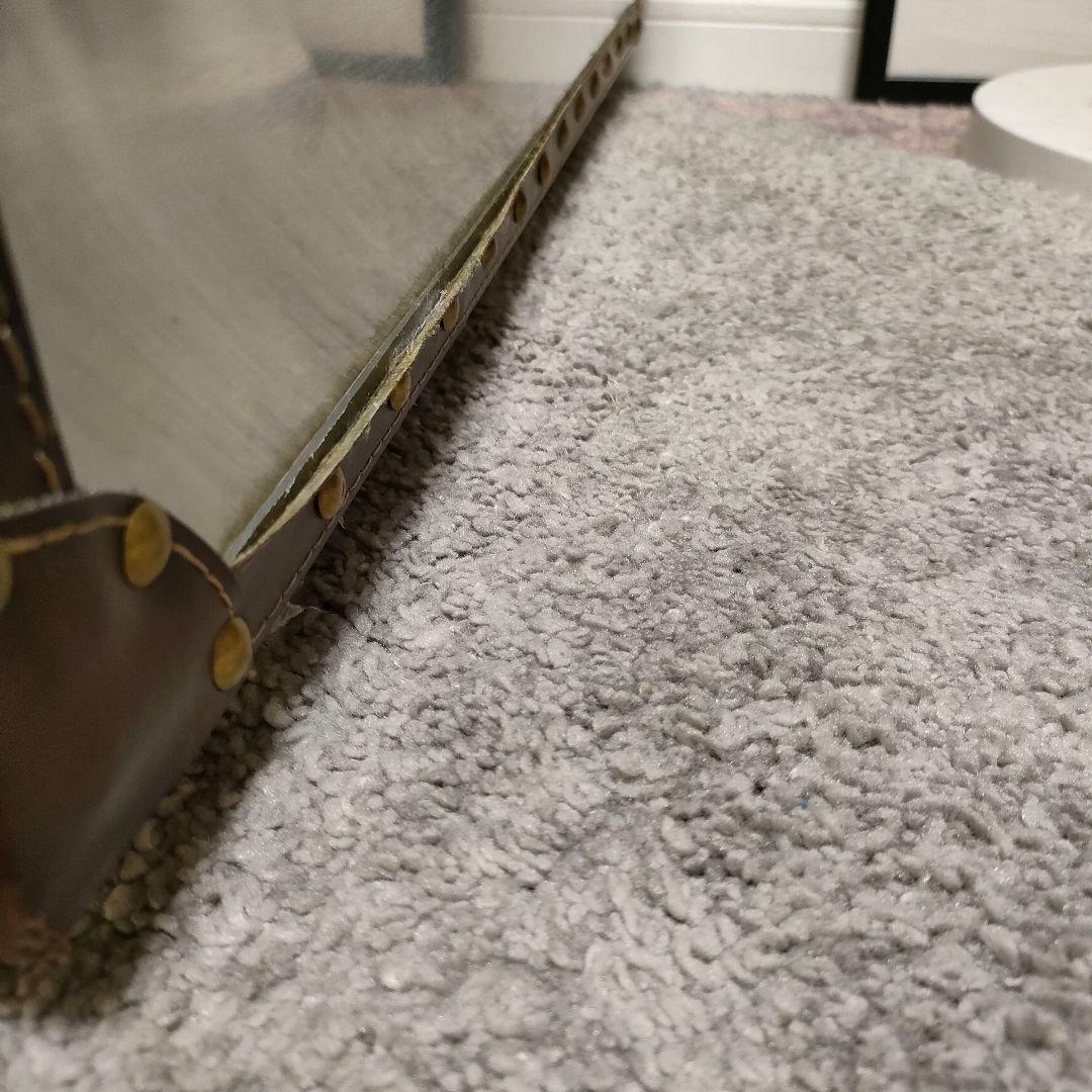 【hi hat】 ヴィンテージ調 スチールレザート チェスト