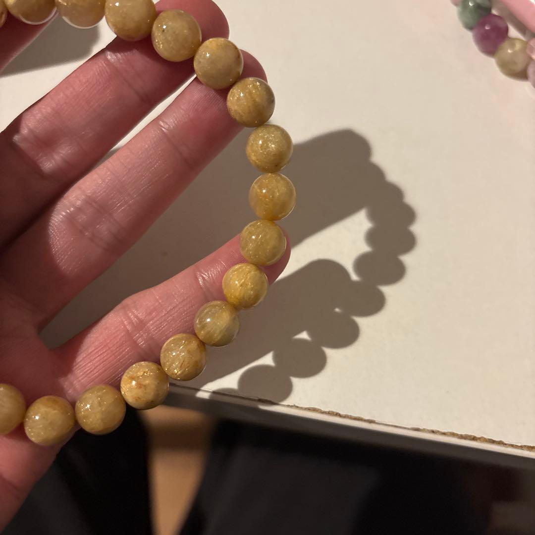 朱砂観音天珠様と密集ゴールドルチル