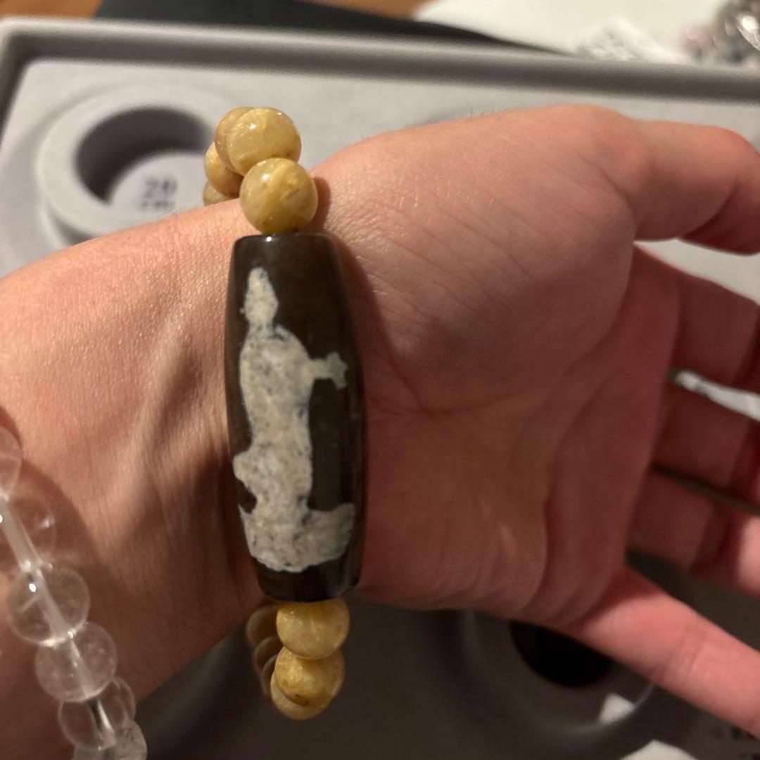 朱砂観音天珠様と密集ゴールドルチル