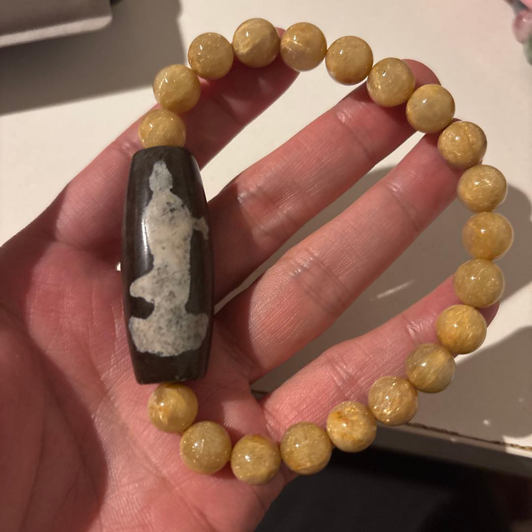 朱砂観音天珠様と密集ゴールドルチル