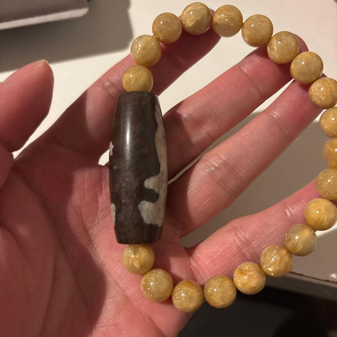 朱砂観音天珠様と密集ゴールドルチル