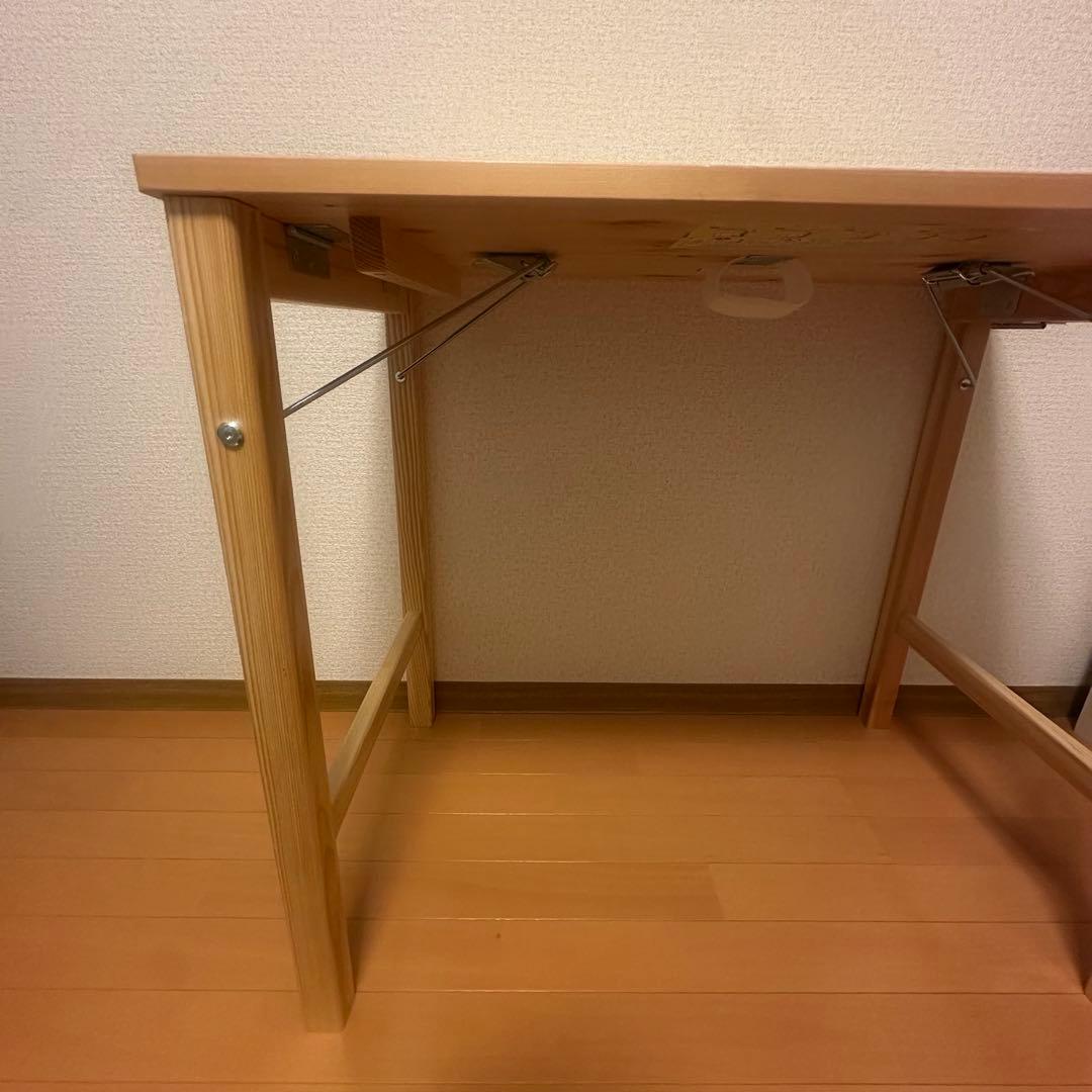 無印良品 折りたたみ テーブル パイン材