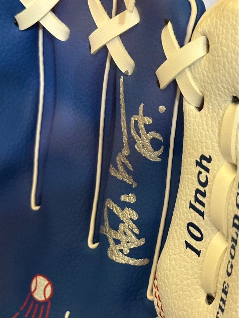 Dodgersドジャース 山本由伸 直筆サイン入り グローブ 10インチ&カード