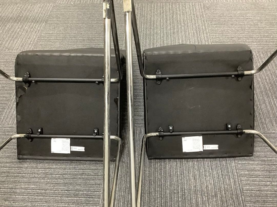 【直接引取限定】黒いダイニングチェア4脚セット イケア VOLFGANG